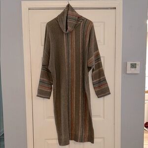 Striped Multicolor Midi Dress